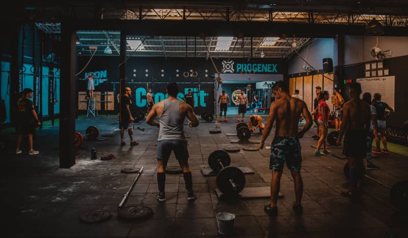 man working out