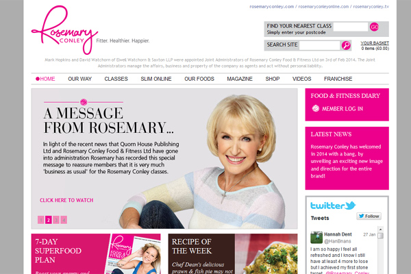Rosemary Conley website